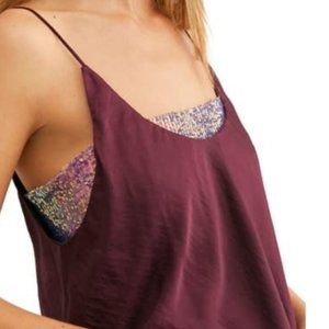 NWT Free People X Revolve Turn It On Sequin Cami Top